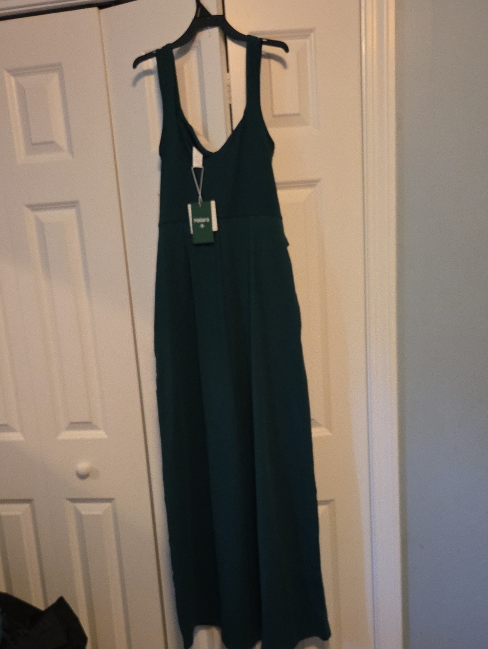 NWT Halara Forest Green Wide Leg Jumpsuit Size M